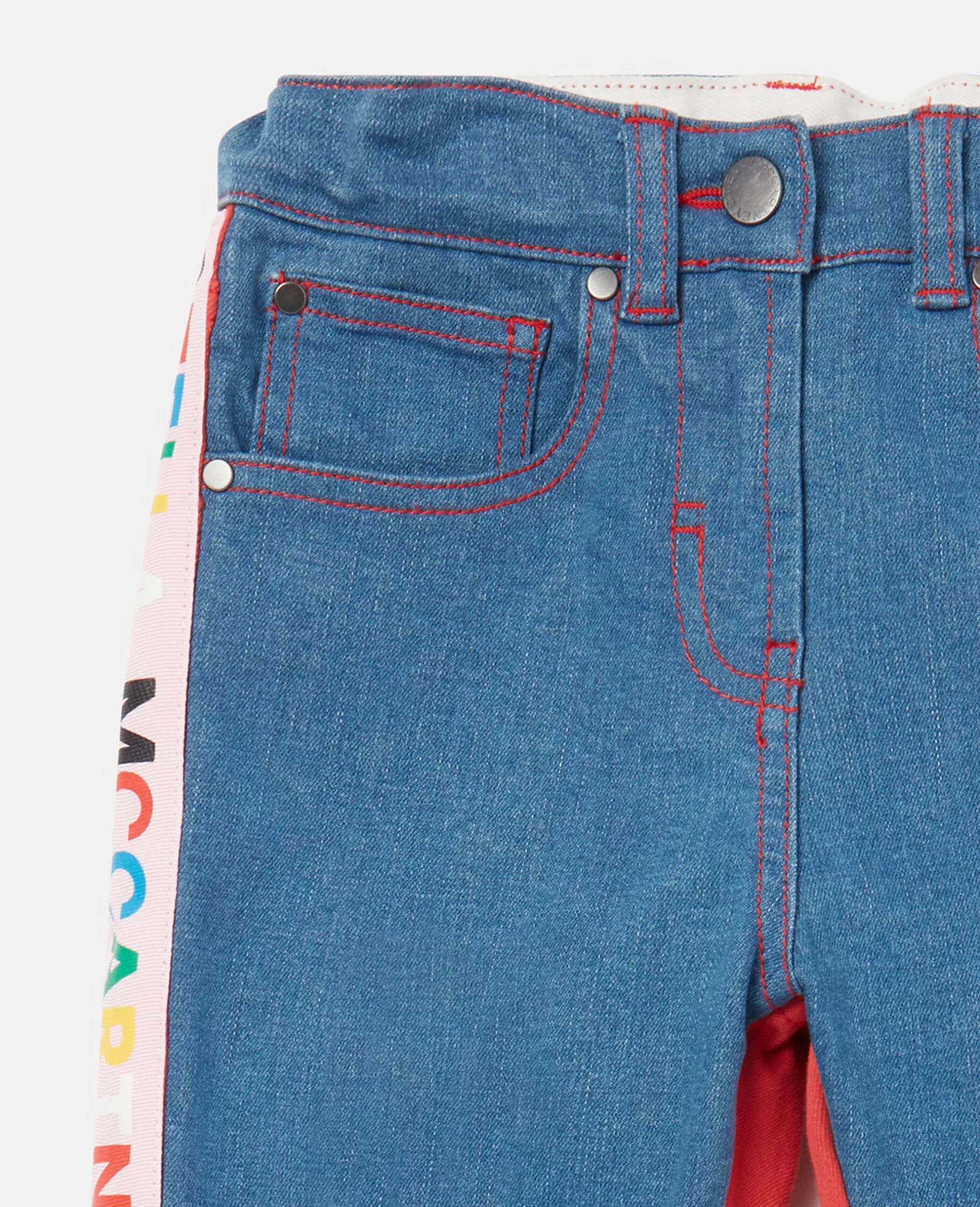Stella McCartney Logo Tape Skinny Jeans Online